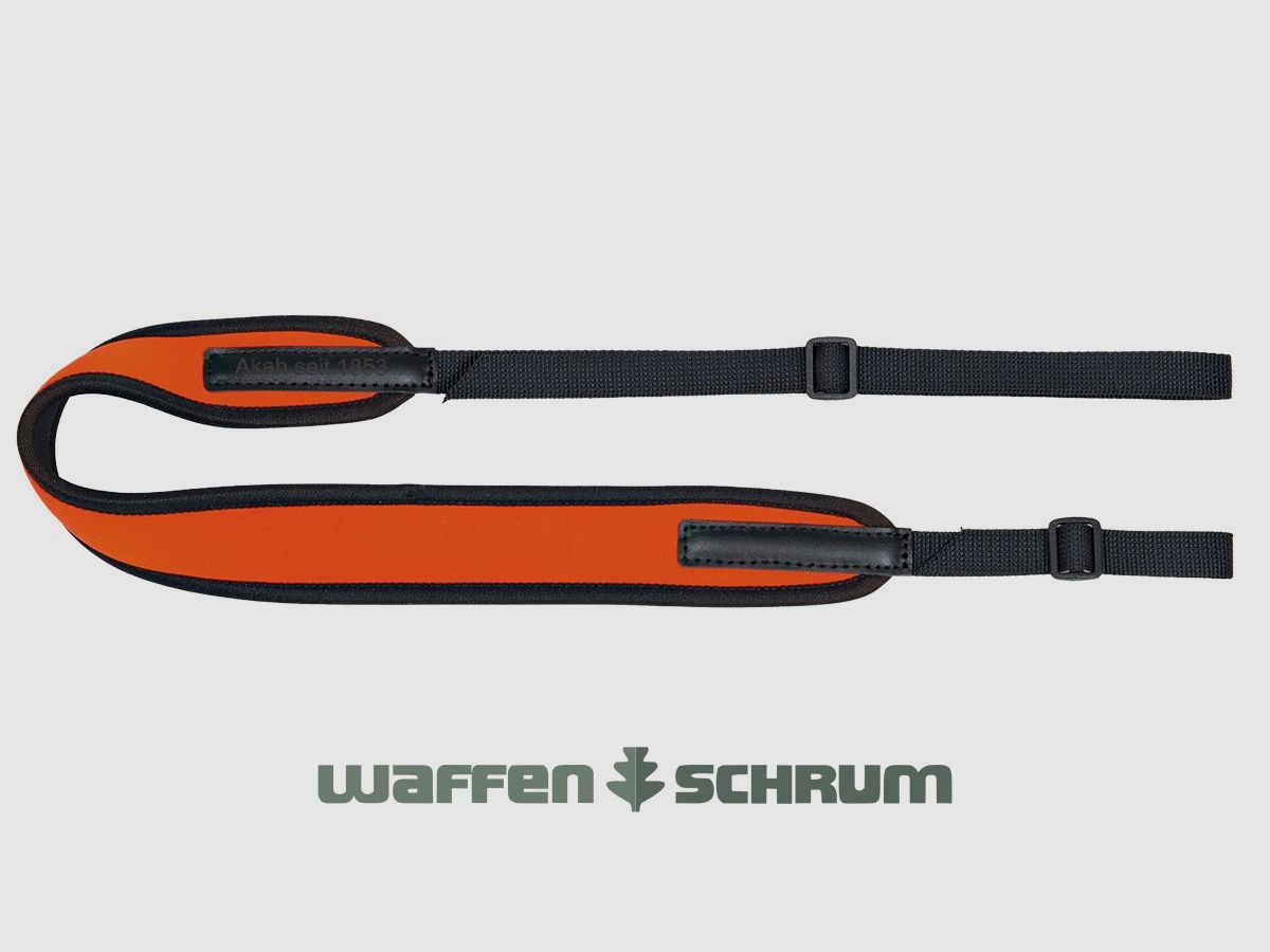 Cinghia per fucile AKAH in neoprene imbottito - arancione
