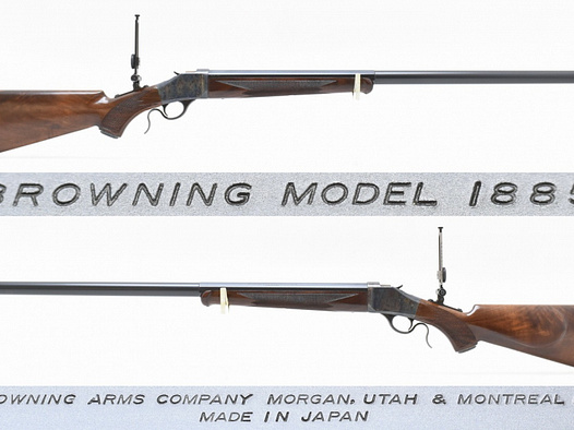 Top ! BROWNING Modell 1885 BPCR " HIGH WALL CREEDMOOR " im Kaliber .40-65 mit Diopter