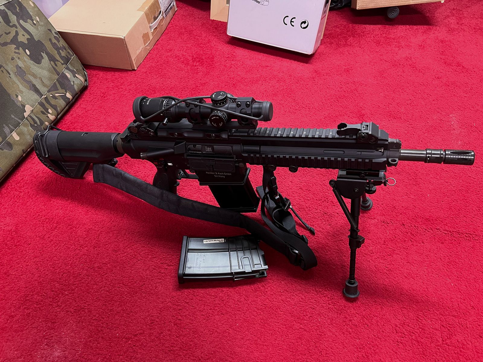 VFC H&K 417 D Open Bolt GBB 6mm BB in Black
