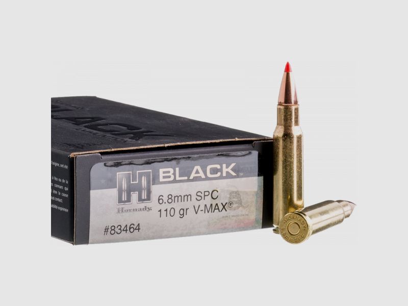 Hornady BLACK 6,8mm Rem SPC V-Max 110 grs Büchsenpatronen