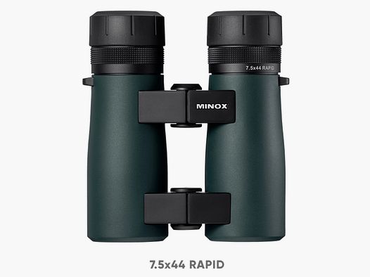 MINOX 7.5x44 RAPID binoculars with case and carrying strap