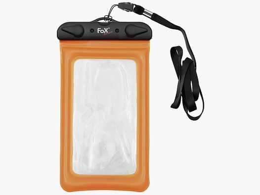 Smartphone Hülle, wasserdicht, transparent, orange