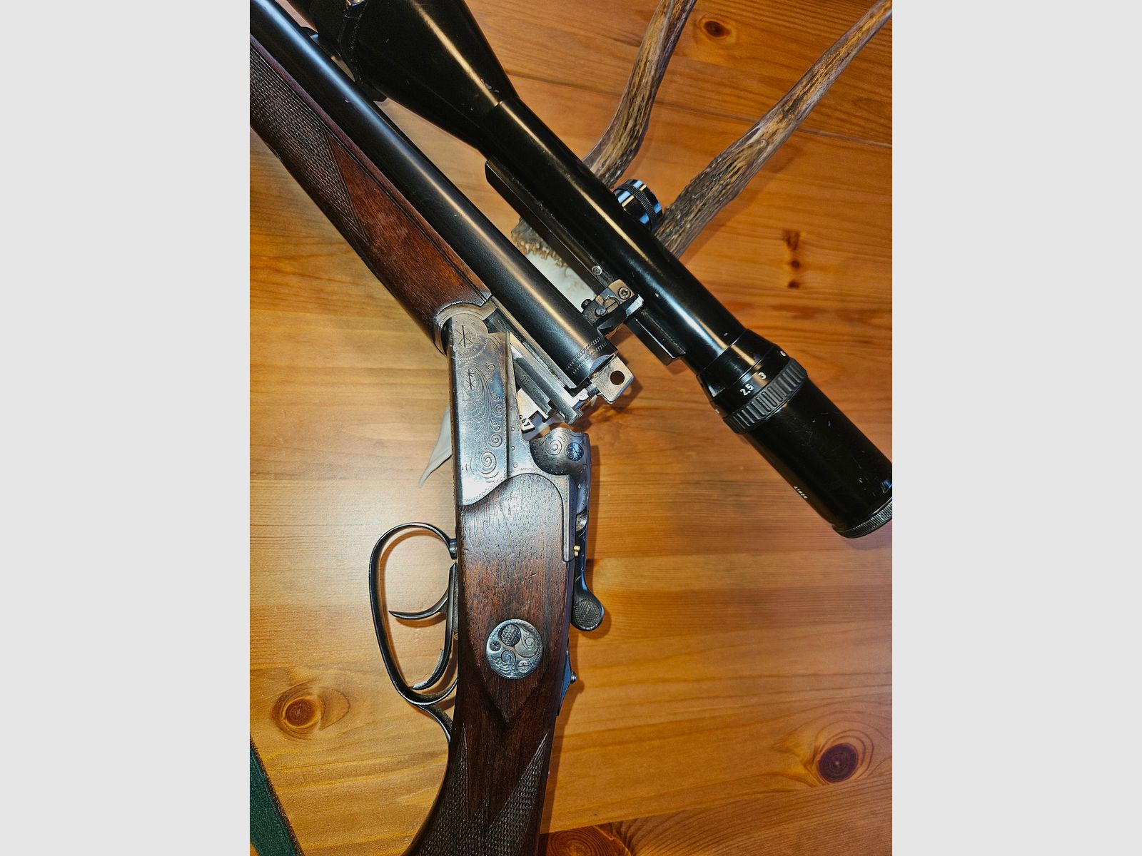 Drilling Simson Suhl 30-06/12/70 Schmidt und Bender 2,5-10x56 Schwenkmontage