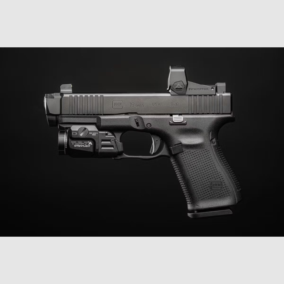 Swampfox Liberty II 1x24 RMR Reflexvisier - 4-in-1 Multi-Reticle, rot