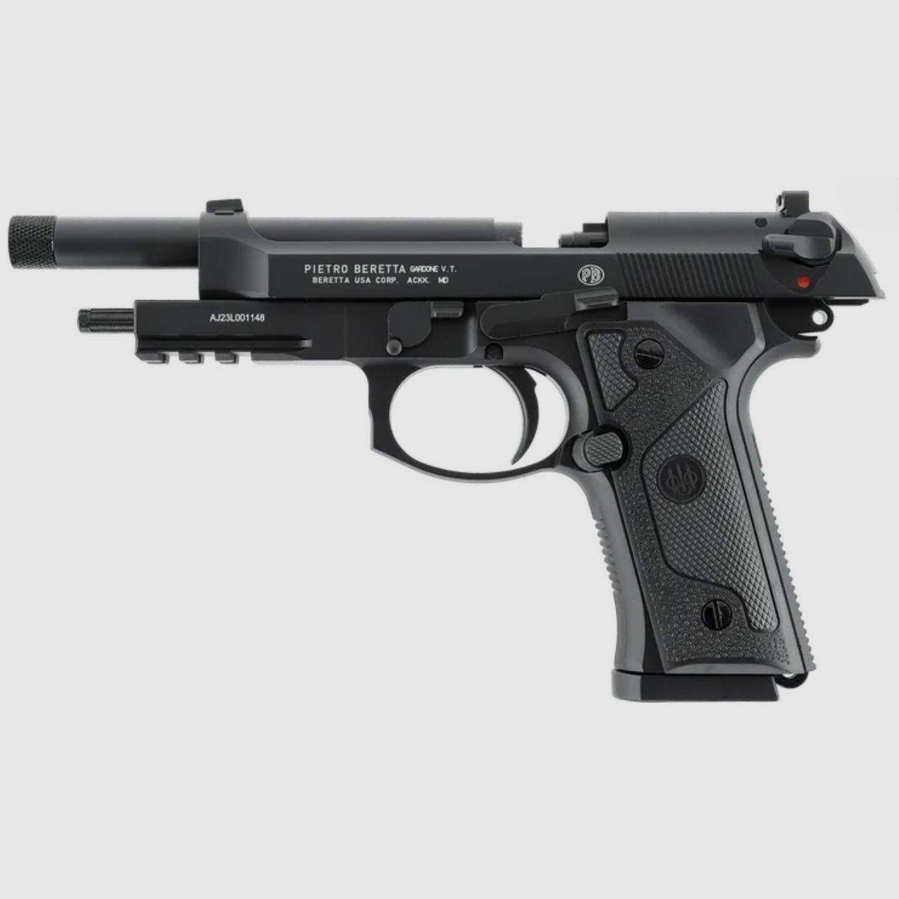 CO2-Pistole Beretta M9 A3 schwarz Vollmetall 4,5 BBs - Blowback, Bild 8 von 18