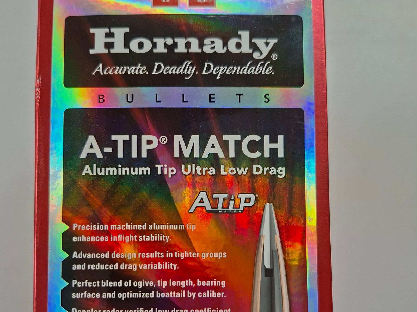 75 Stck. Hornady A-Tip Match ALU 6,5mm Geschosse 135 gr.