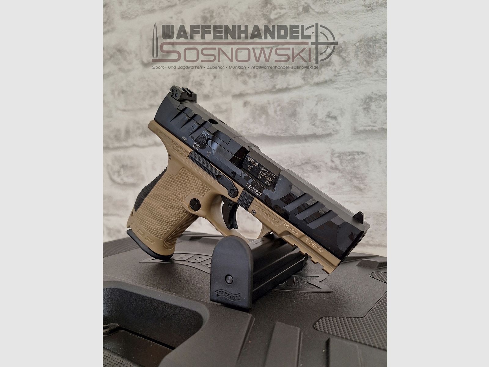Pistole Walther PDP Compact V2 OR 4" FDE 9mm Luger