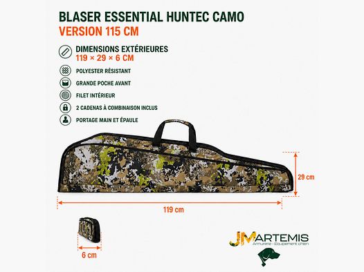 FOURREAU BLASER ESSENTIAL HUNTEC CAMO – 115 CM OU 128 CM