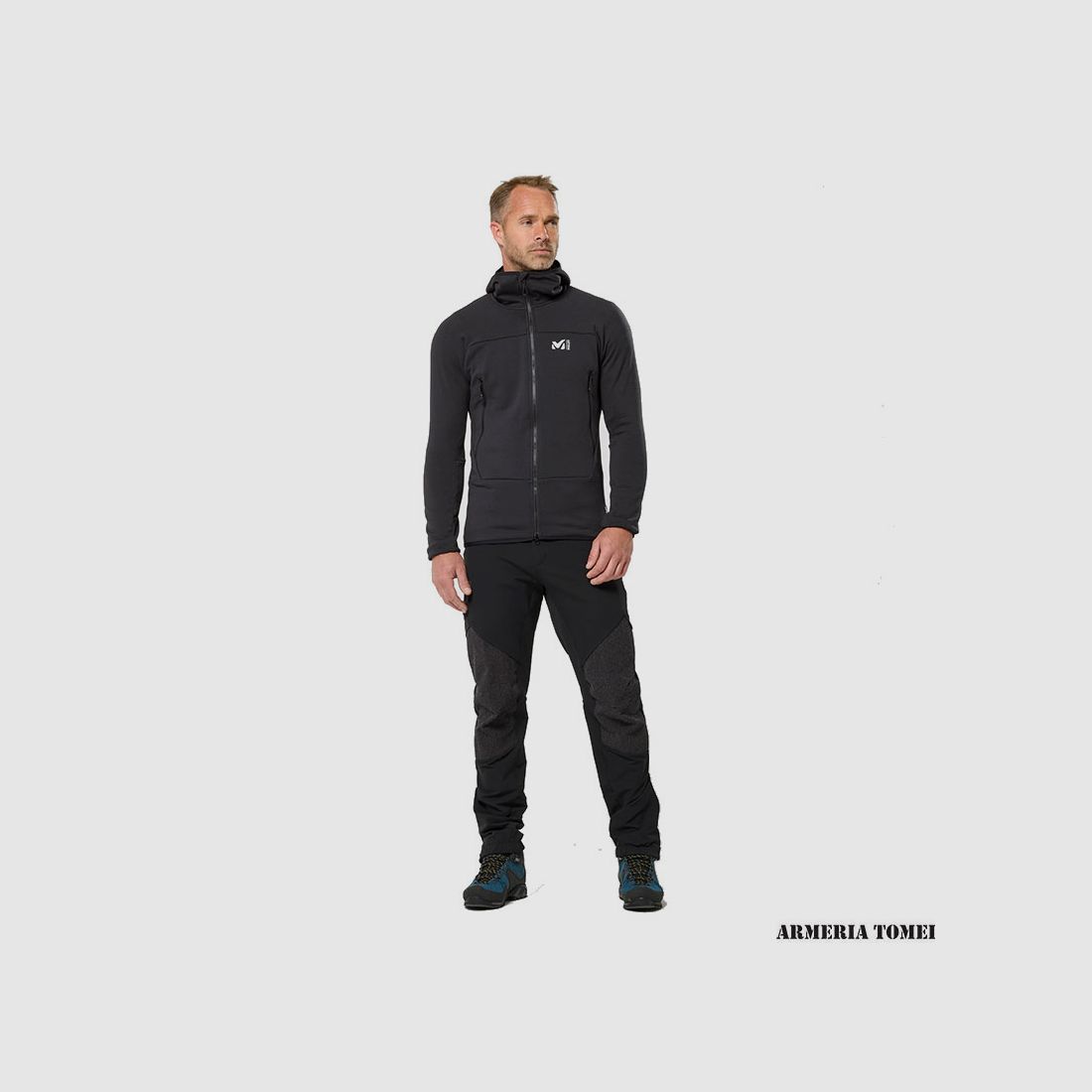 JACKET – MILLET – FUSION GRID HOODIE M 0247 BLACK, image 6 of 6