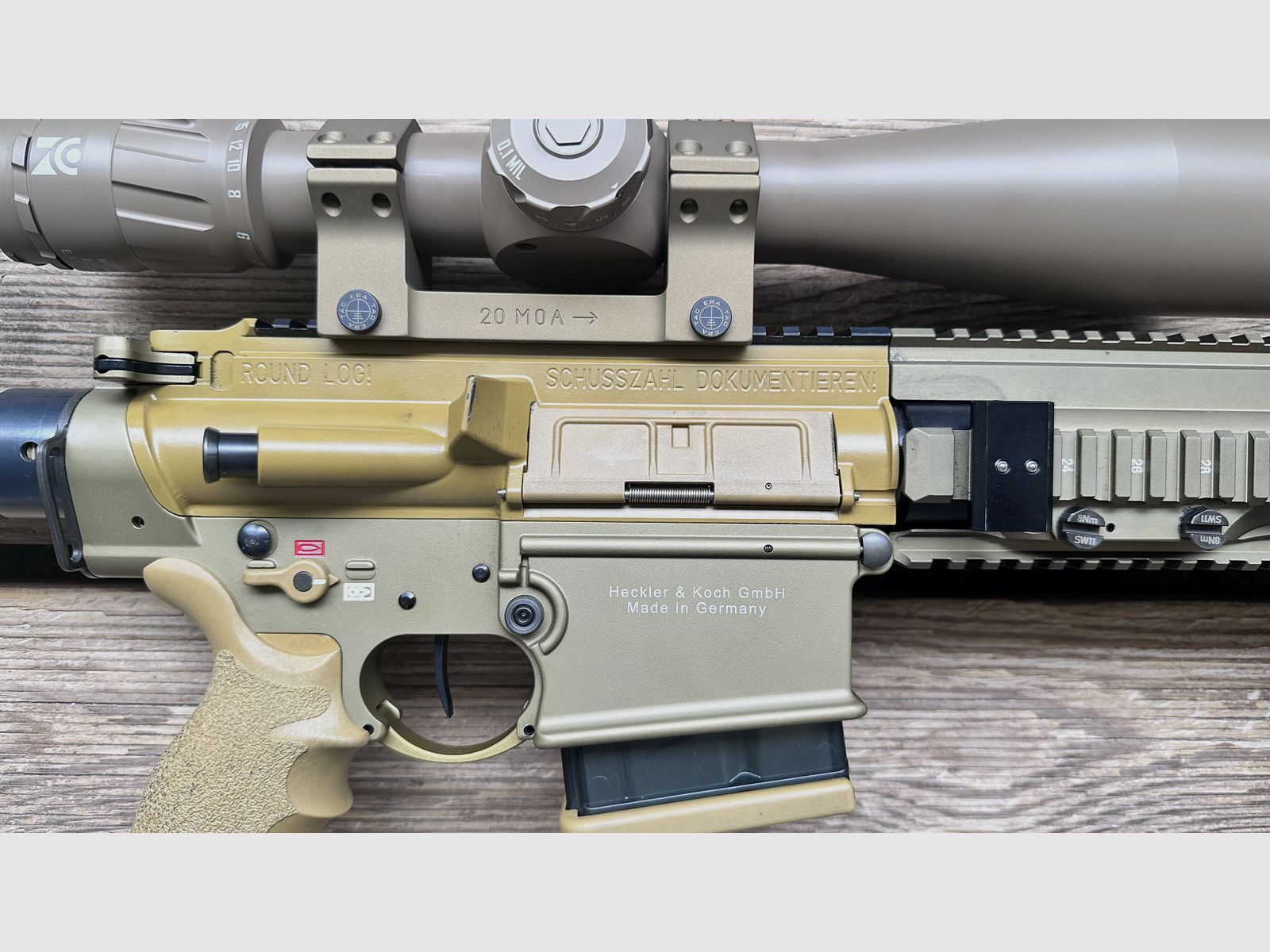 Heckler & Koch G 28 Z mit ZCO 527 Montage 20 MOA Zweibein Sinus Brake