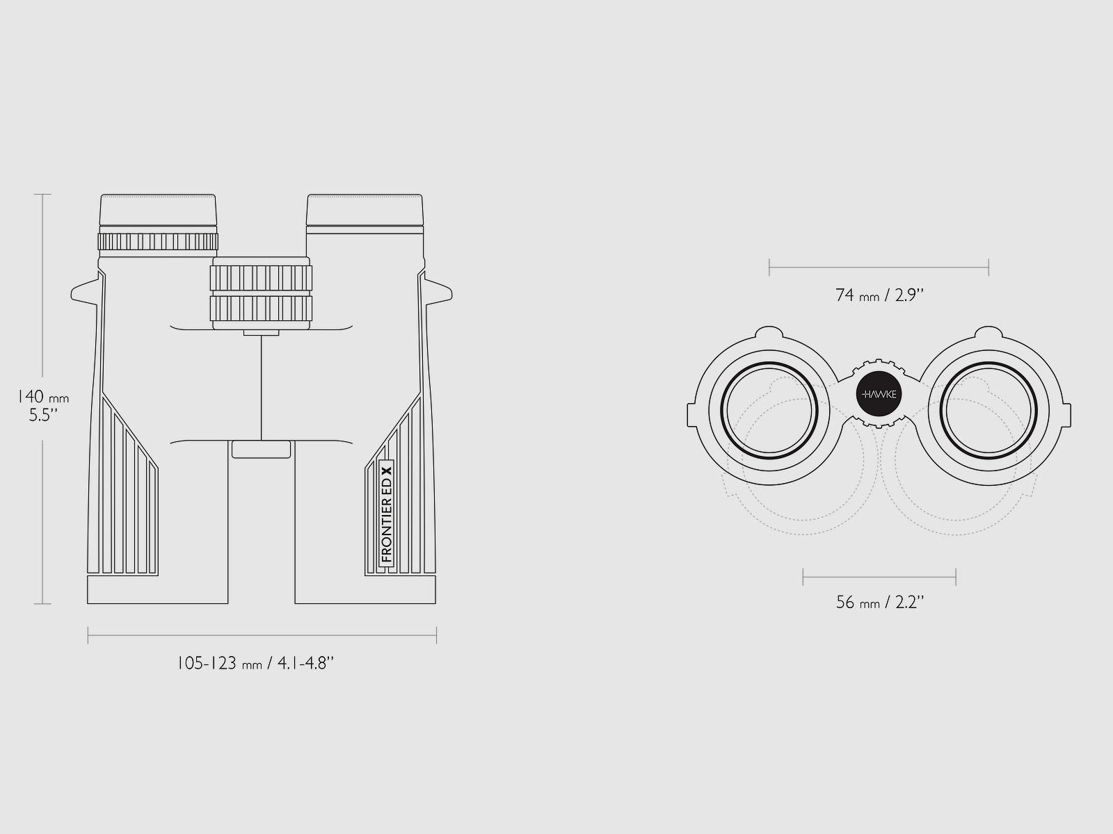 Hawke 38410 FERNGLAS FRONTIER ED X 8X42 GRÜN