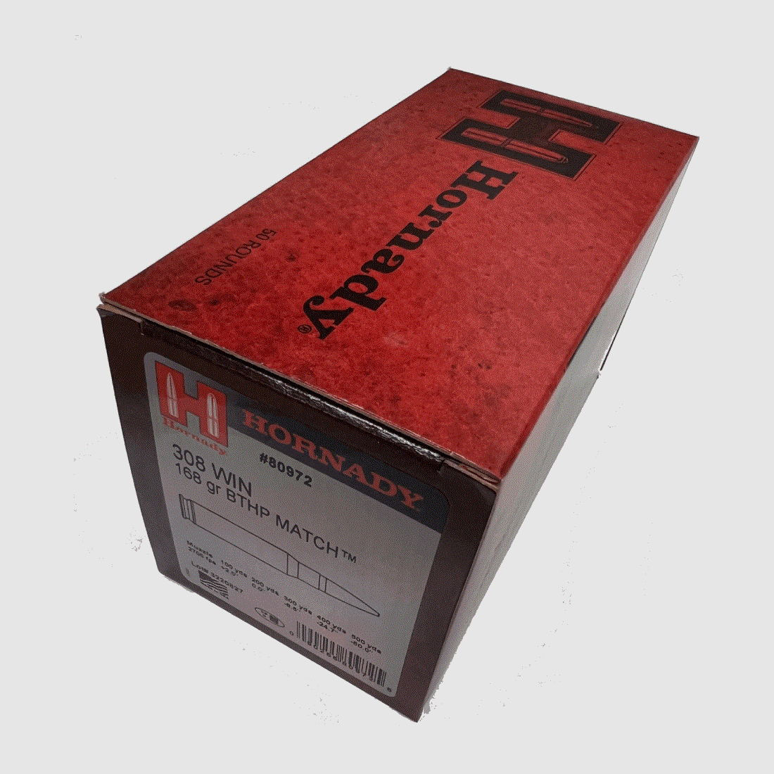 HORNADY MATCH .308Win BTHP 168grs 50Stk