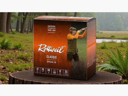 Rottweil Spezial Jagdschrot 36 Kal. 12/70 36g 4,0mm