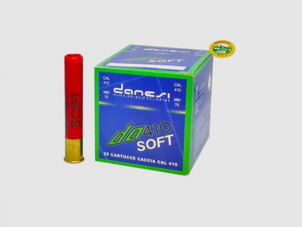 DANESI Patronen DA410 SOFT T3 Kal.410 Borrino gr.27 pb.10 schallgedämpft