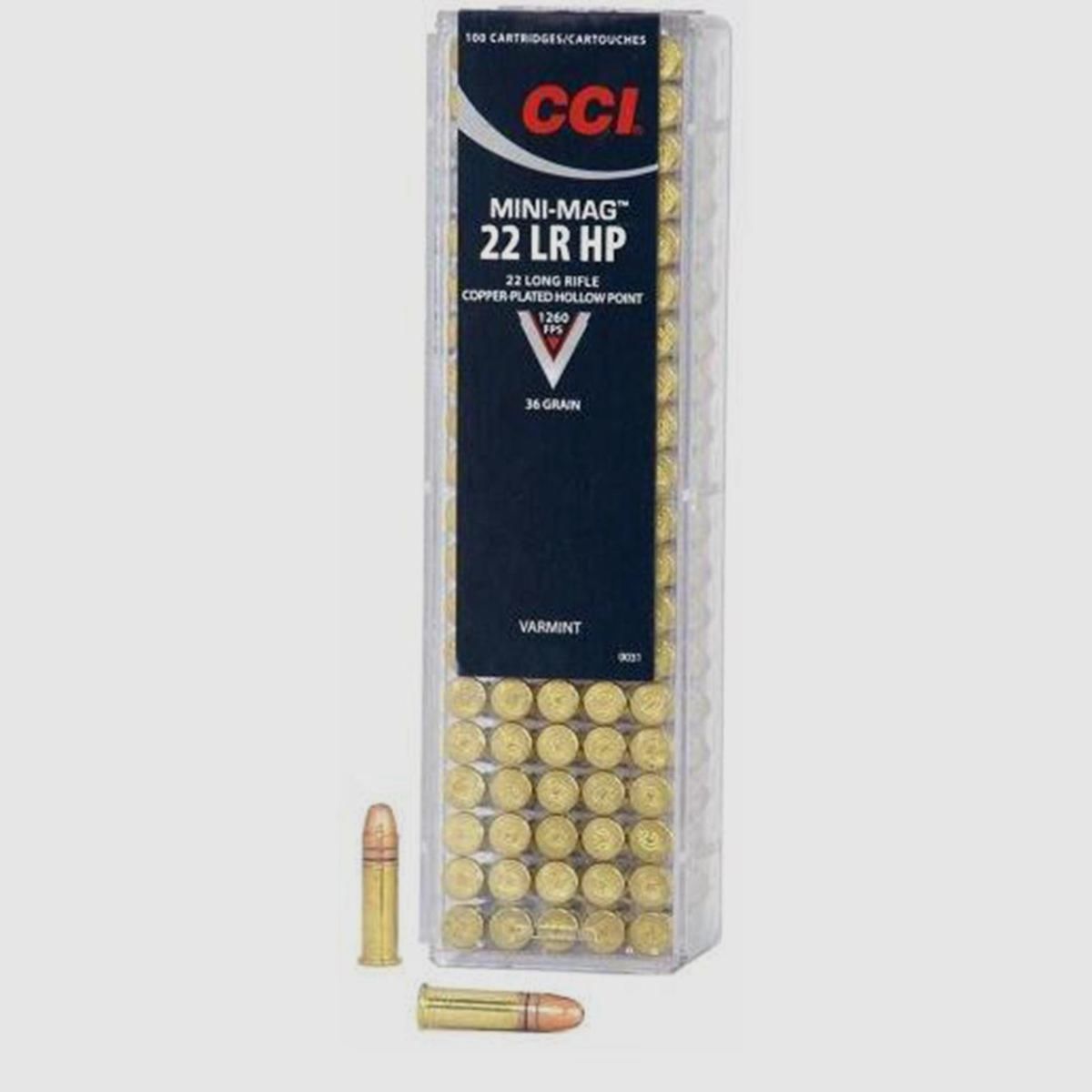 CCI Mini-Mag .22 LR 36GR CPHP 100 patronen