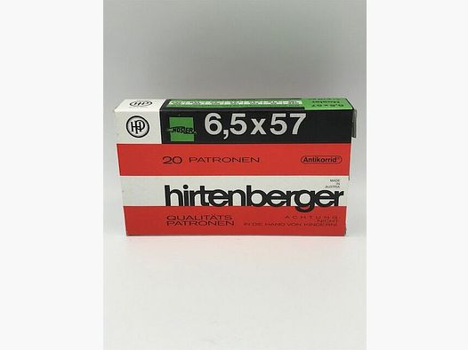 HIRTENBERGER Büchsenmunition 6.5X57 8.1G