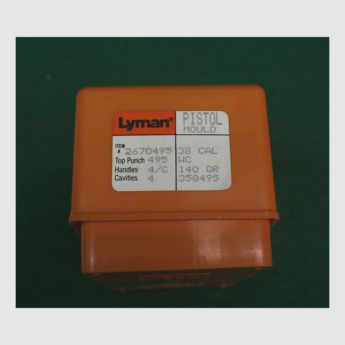 Lyman	 Mold Cal.38