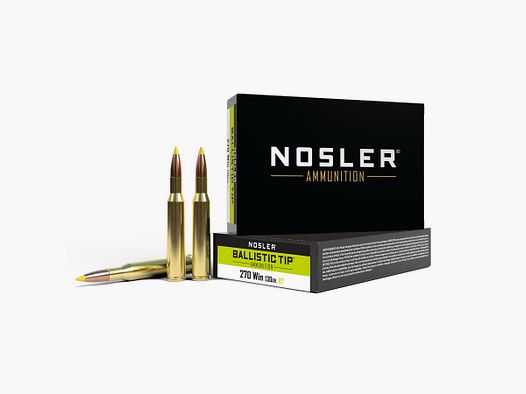 Patronen 270 Win. Nosler Ballistic Tip 130 gr.