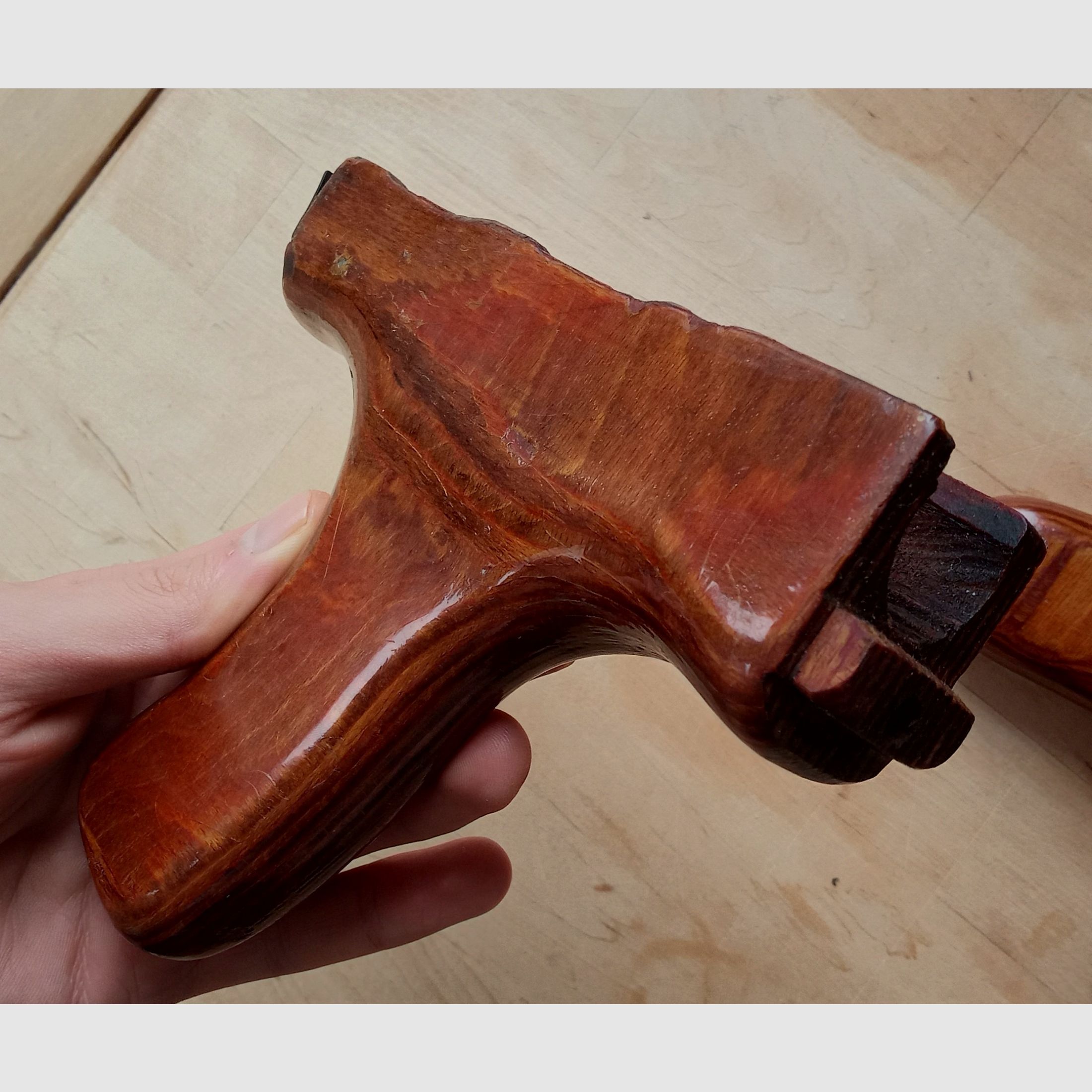 #2 Romanian lower AK handguard s.g. donkey-dick (Uluc) laminated wood Romy Dong for PM md.63 md.90 AIMR AIMS