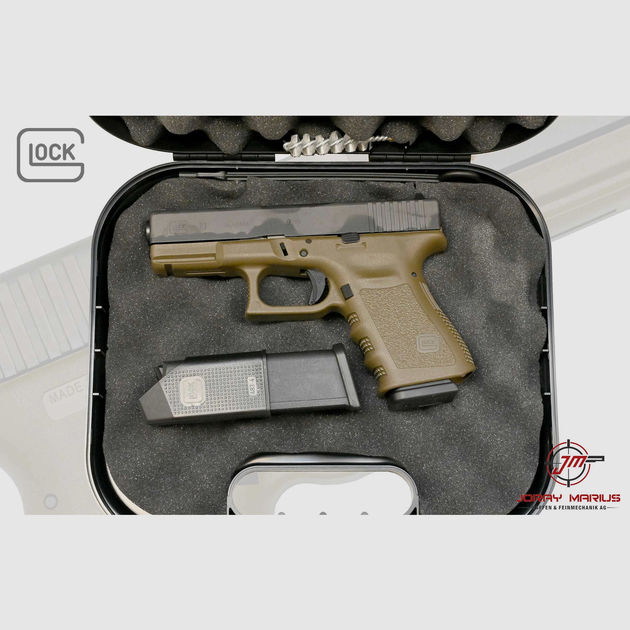 Glock 19 Gen3 9mm Para Olive, image 2 sur 2