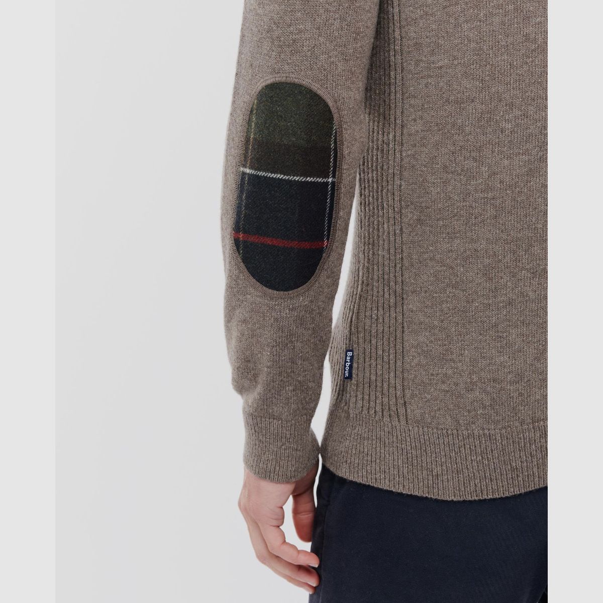 BARBOUR Holden Half Zip Sweater Military Marl