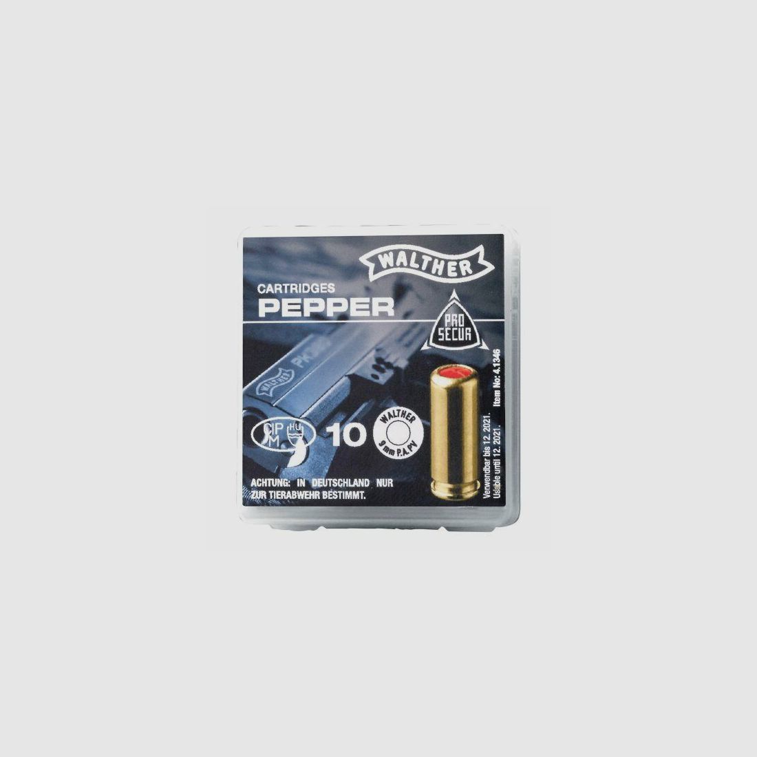 Walther peperpatronen 9 mm P.A. PV, 10 st.