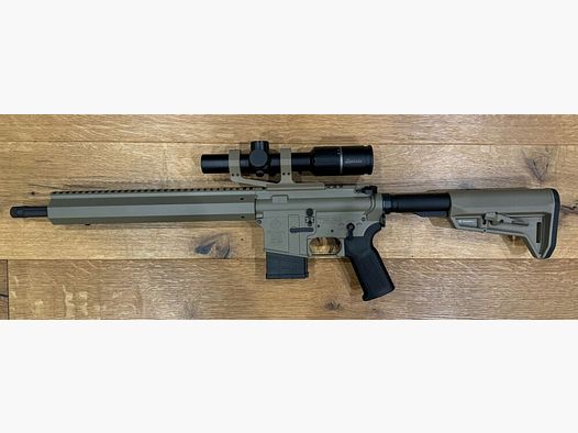 Tippmann M4-22 Elite GS Eagle FDE with Burris scope + mount + Magpul stock