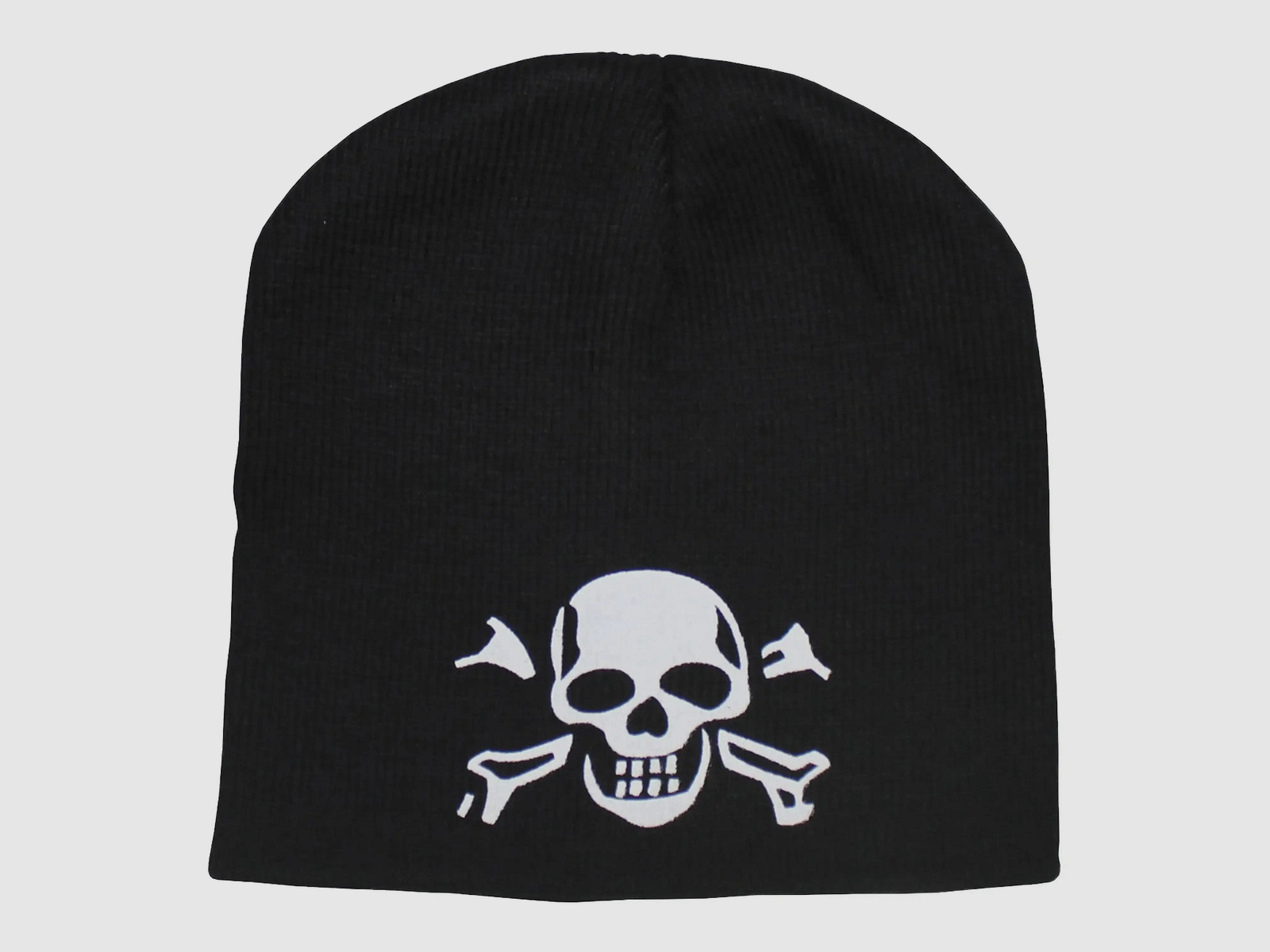 MFH MFH Strickmütze Beanie mit Totenkopf schwarz
