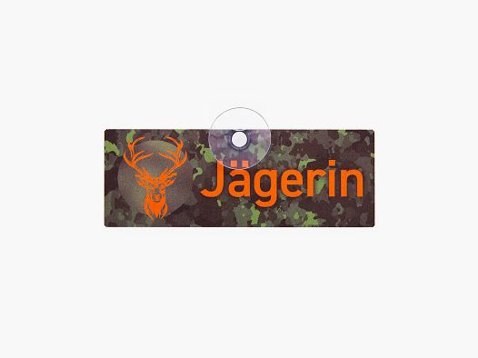 Wilde Hilde Autoschild Jägerin