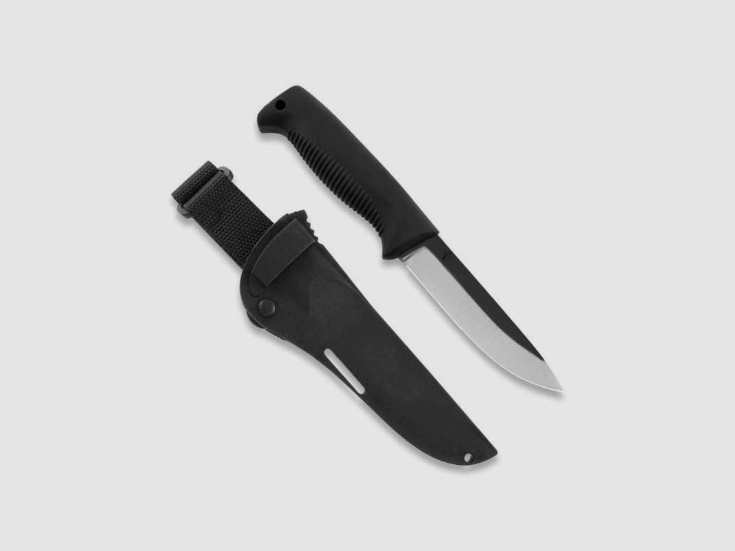 Peltonen Knives M07 Ranger Puukko Sissipuukko FJP146 unbeschichtet Kunststoffscheide schwarz