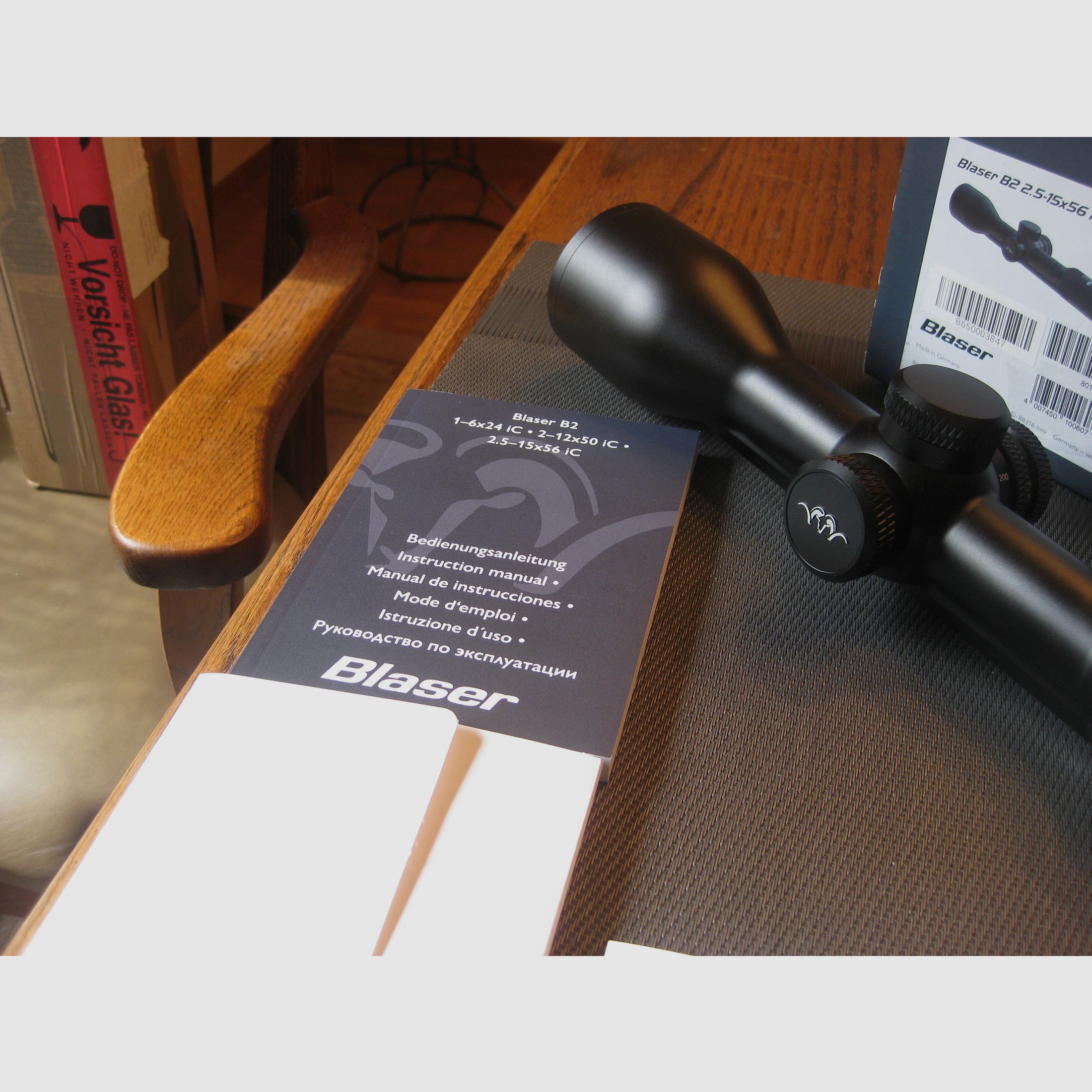 MADE IN GERMANY = "NEW" Blaser B2  2.5 - 15 x 56 iC S with ZEISS internal rail and LP reticle with automatic shut-off !! Also for Sauer-Mauser-Dentler-SteelAction etc.!