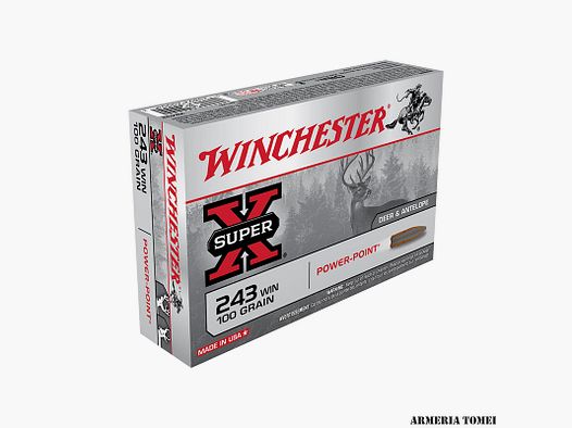 WINCHESTER – 243 WIN 100GR POWER POINT