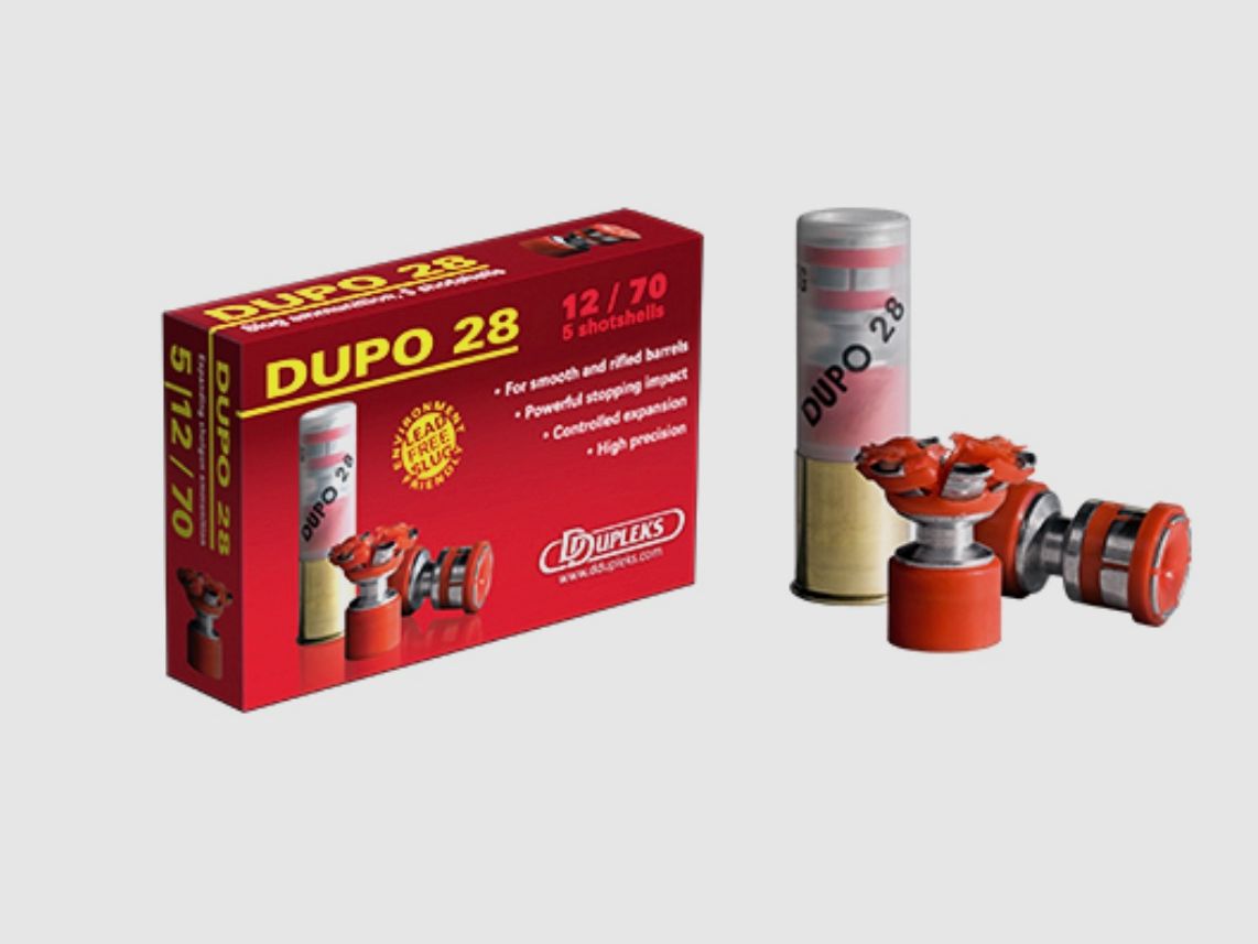 DDupleks 01-01230 Dupo 28 12/70 28g Steel Slug Flintenlaufgeschoss Bleifrei 5 Stk.