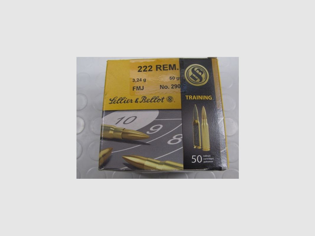 S&B CARICHE C 222 REM GR 50 PZ 50, immagine 2 di 2