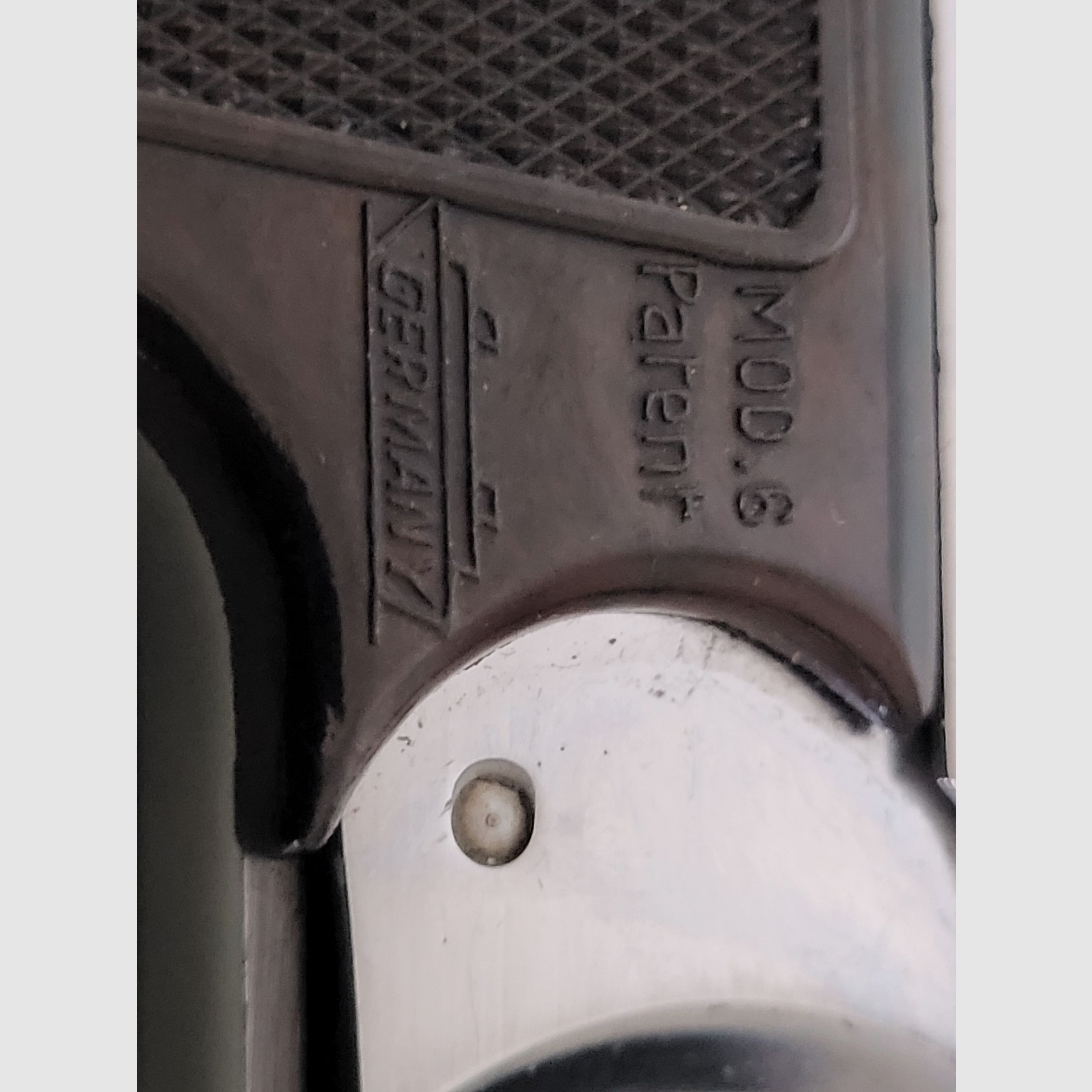 Seltene Alte Gaspistole - ORIGINAL EM-GE Gerstenberger & C0 Modell . 6 Patent - 1950er Jahre