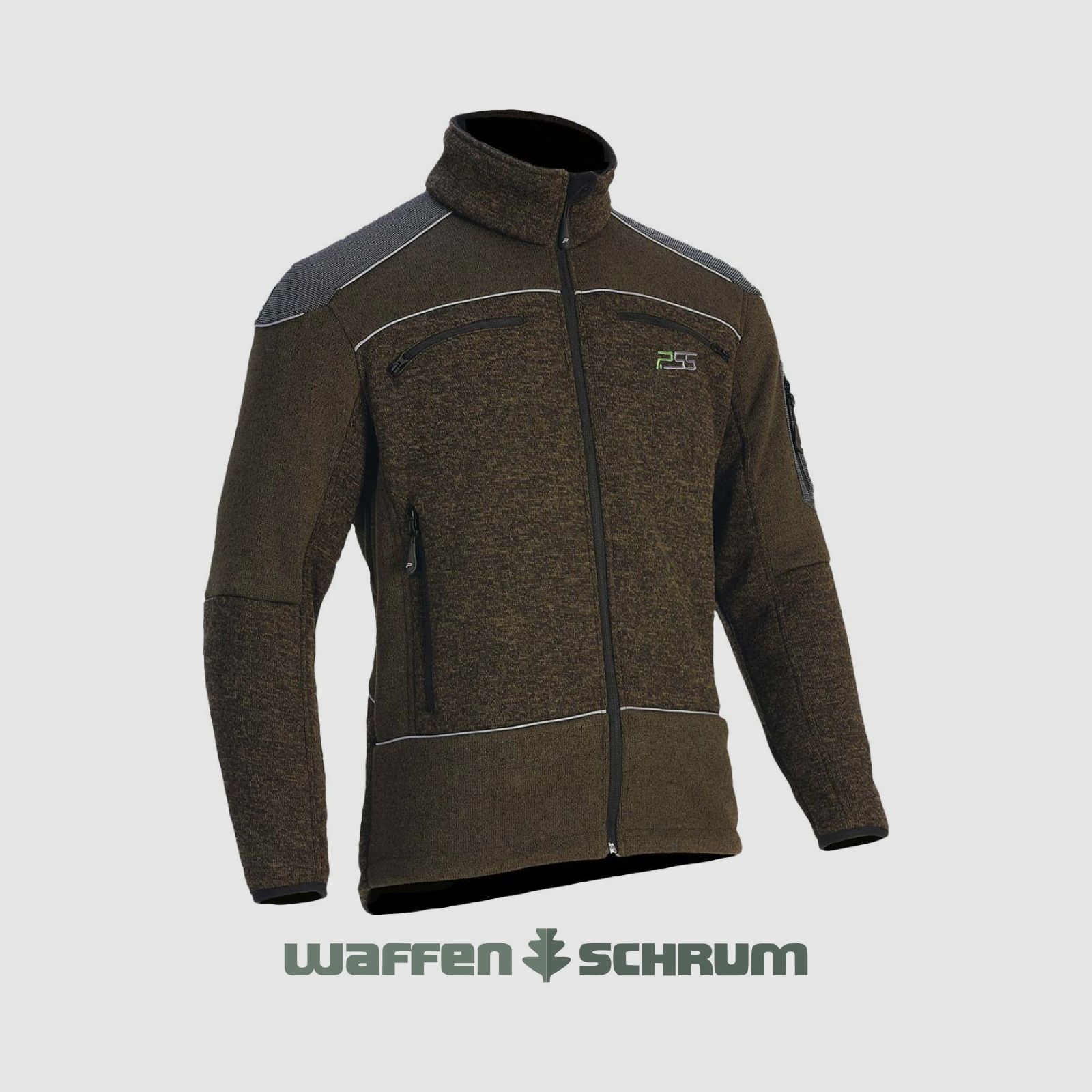 Faserstrickjacke X-treme Grün Melange