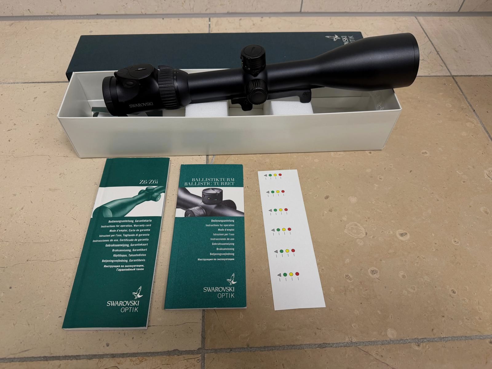 Swarovski Z6i 2,5–15×56 II – BT – slitta SR – reticolo 4A-I, immagine 1 di 2