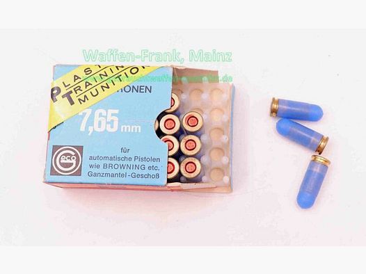 Geco - Fürth GECO munitions d'entraînement en plastique 7,65mm/.32 ACP
