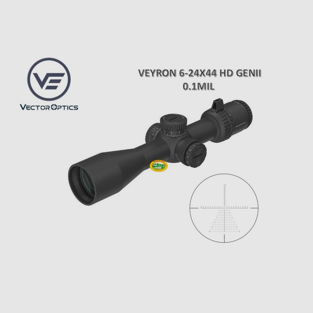 VECTOR OPTICS Veyron 6-24x44 HD SFP beleuchtetes Absehen VVE-1 mil SCFF-74