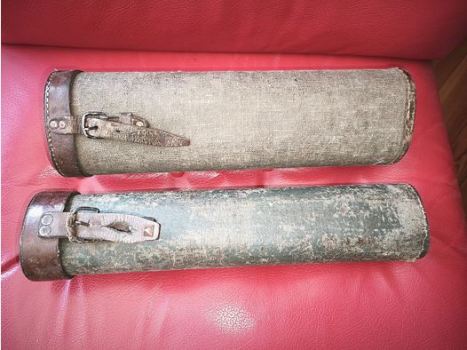 2 étuis pour lunette de tir lunette Goerz Oigee Berlin ZF lunette 1WK 2WK WW2 WK2 WK1Wehrmacht