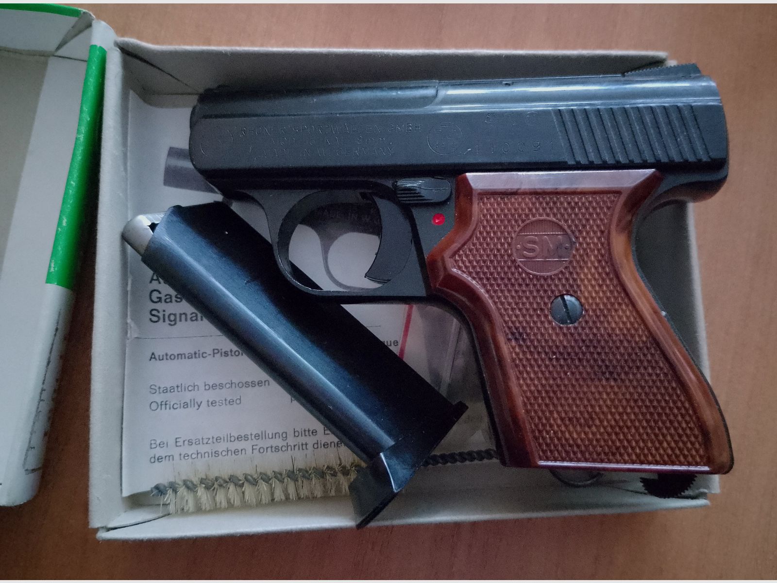 Stary Rhöner SM 15 kal. 8 mm huk w PTB 83/2 z opakowaniem!