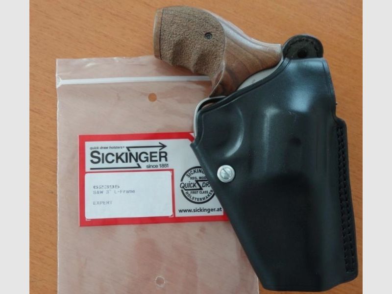 Holster EXPERT nero Sickinger Sickinger per revolver S&W 3" L-Frame