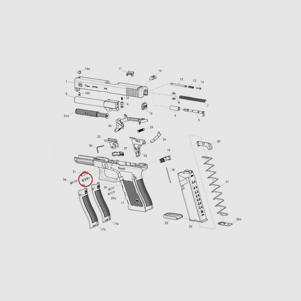 Eemann Tech Trigger Pin for GLOCK, image 3 sur 3
