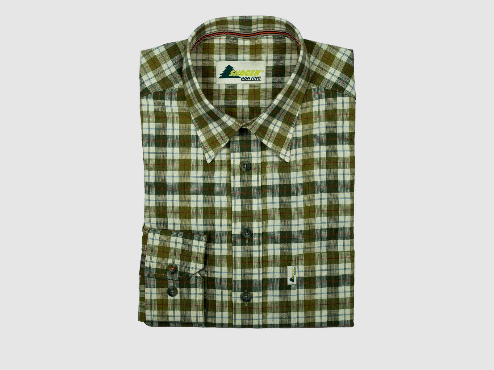 SKOGEN CAMICIA UOMO QUADRI FLANELLA