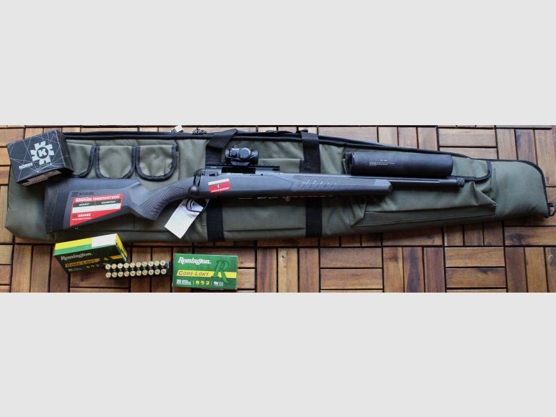 Savage 110 Tac-Hunter Repetierbüchse Kal. .308 Win. A-Tec Schalldämpfer, Leuchtpunkt