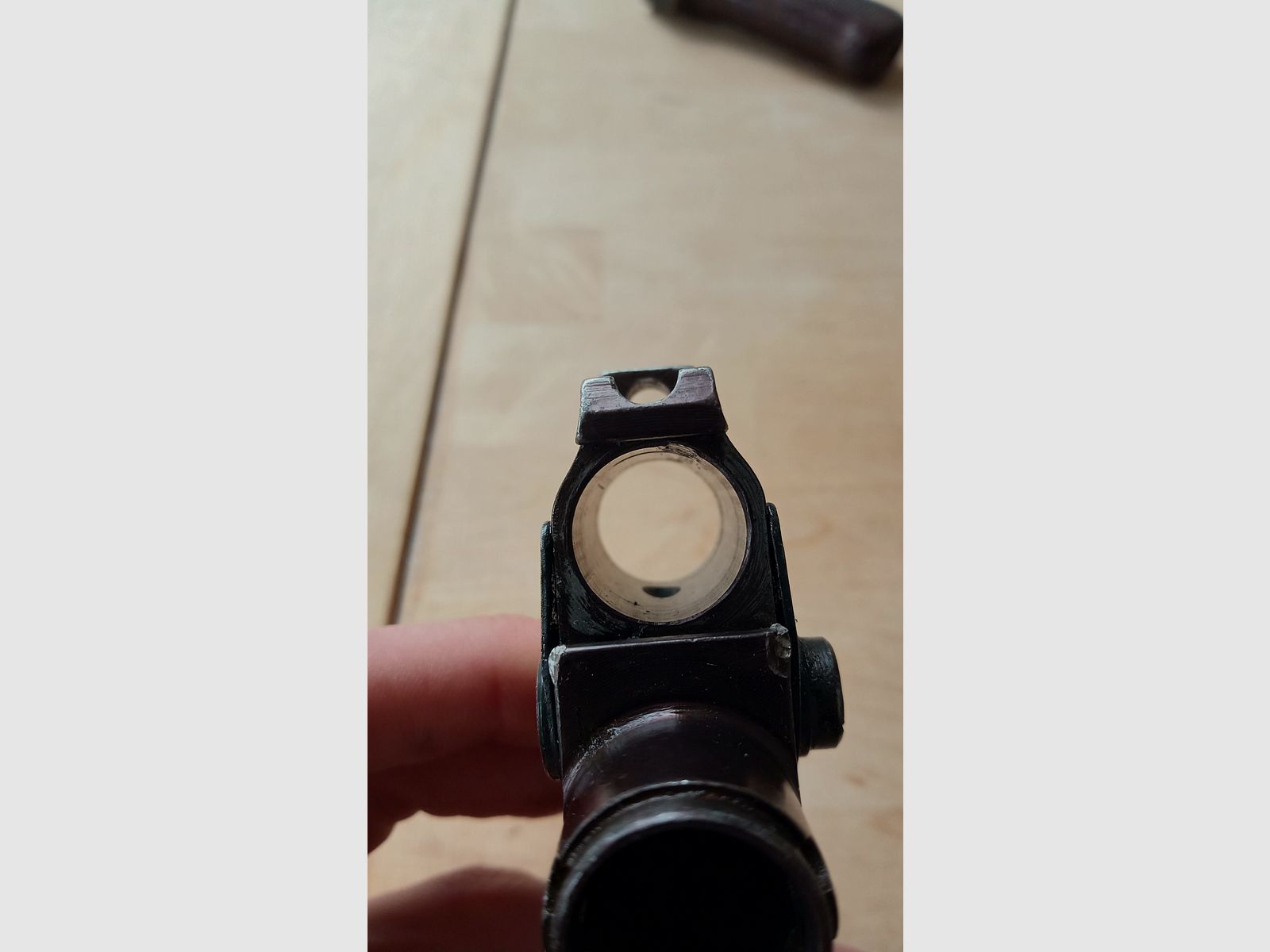 Original Zastava M70 Granatwerfer Visier / Yugo AK Gasblock / Mechanisch einwandfrei, aber Brünierung weitestgehend runter, Bild 7 von 9