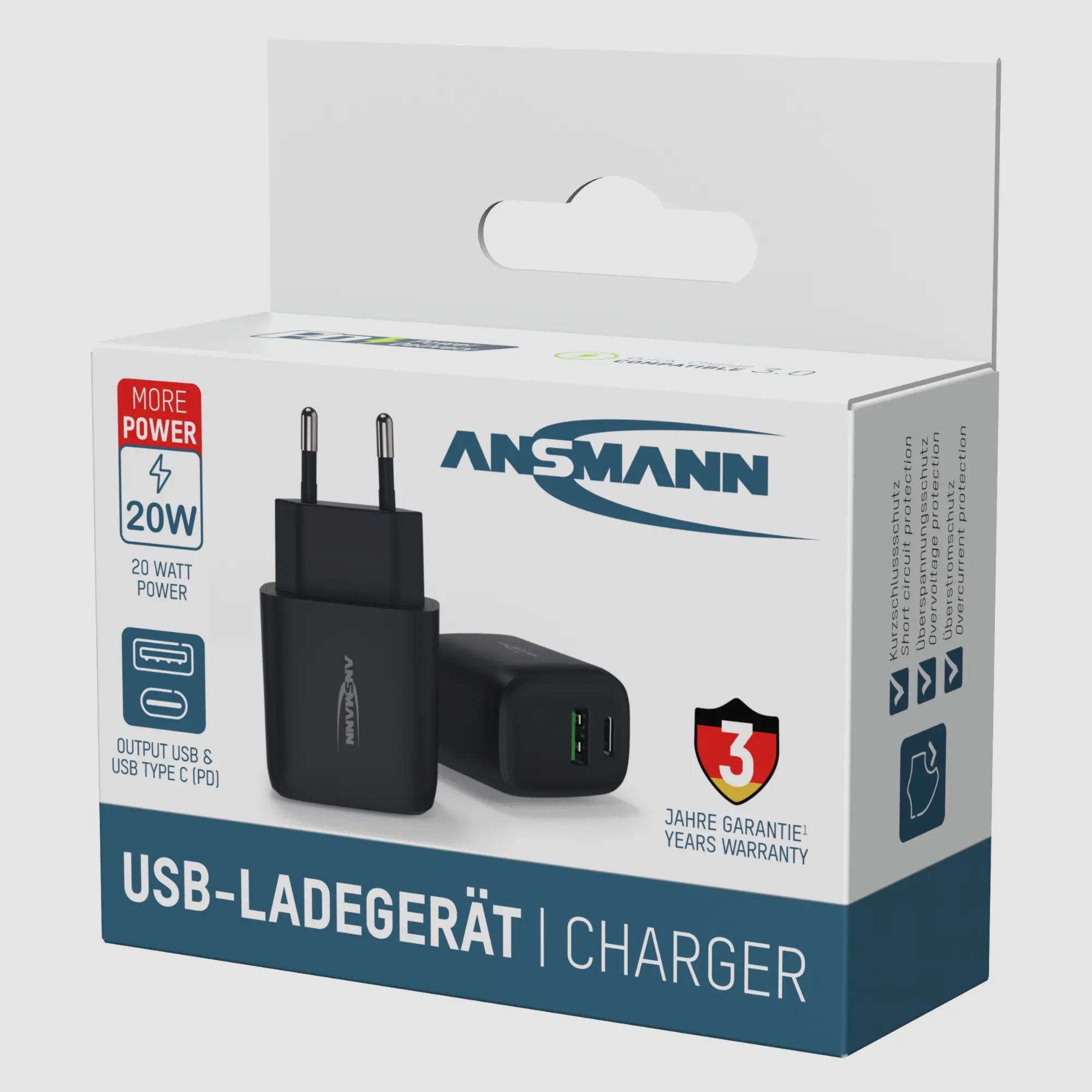 Ansmann Home Charger USB Snellader