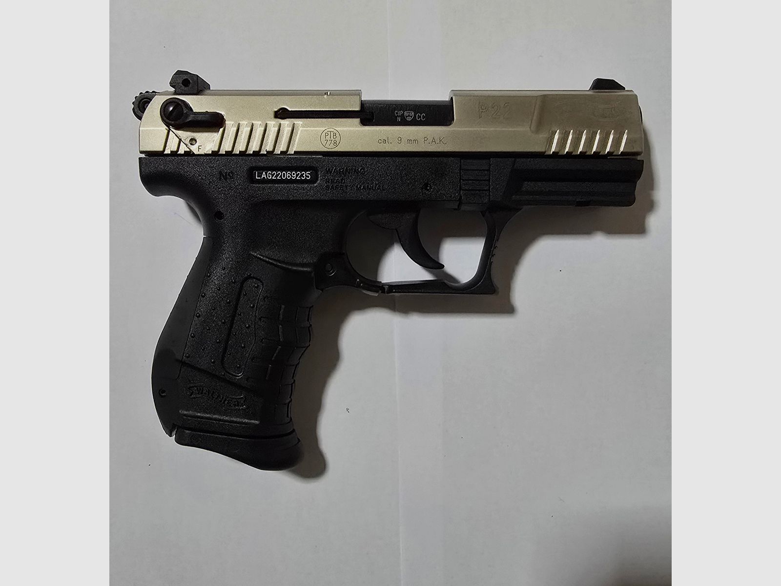 Walther P22 Nickel Classic Schreckschuss 9mm PAK