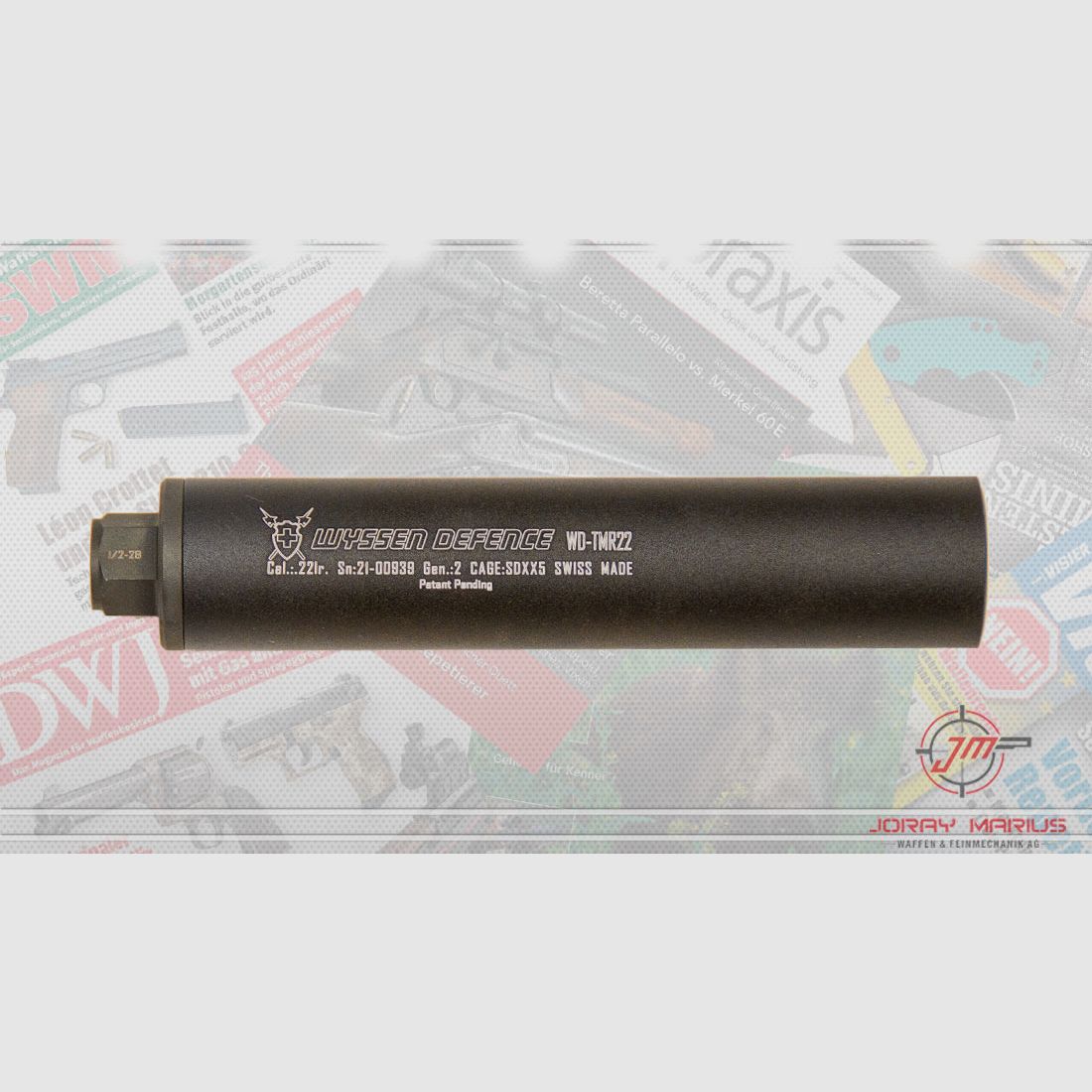Wyssen Defence WD-TMR22 Gen.2 suppressor