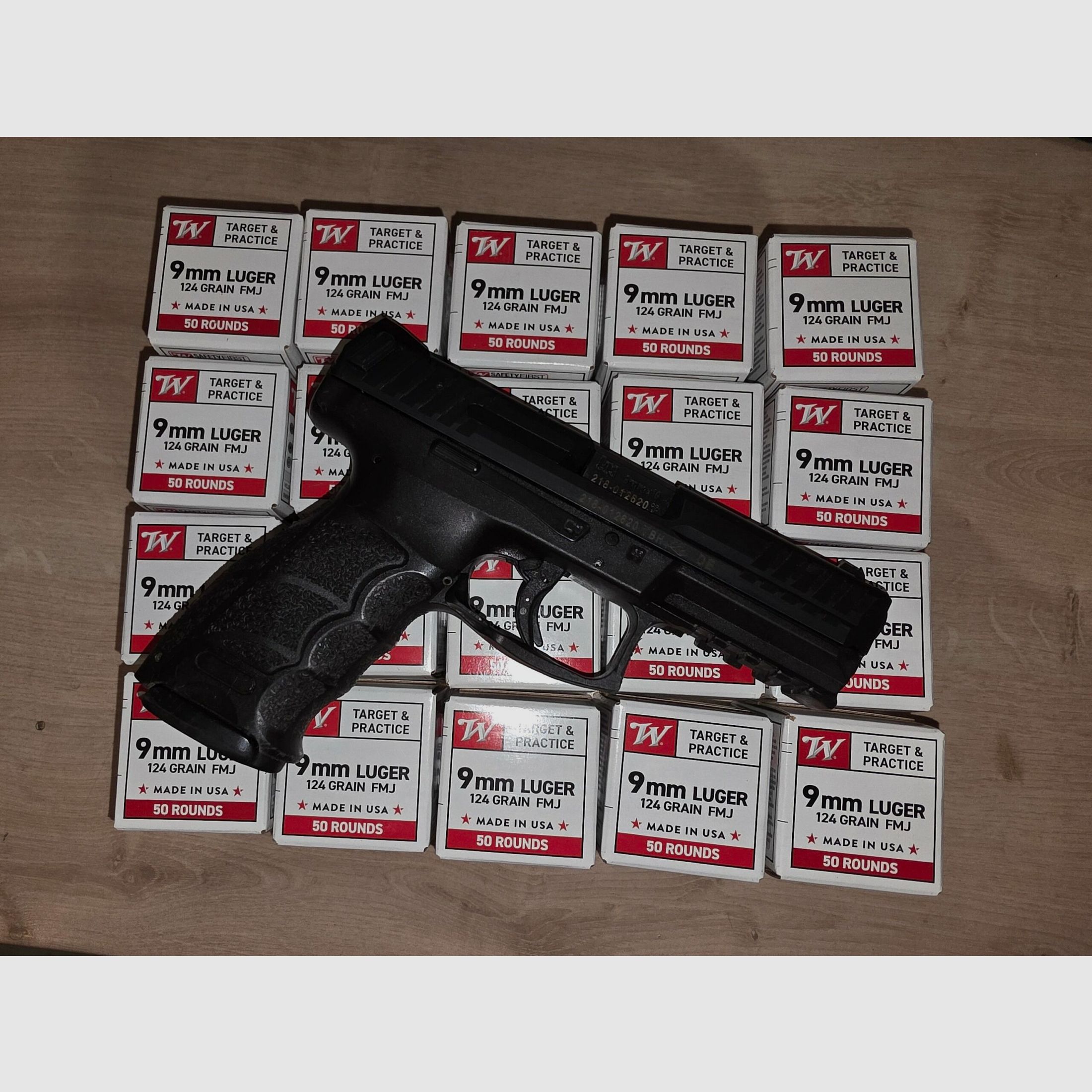 Pack Pistolet HK Modèle SFP9 cal.9×19 Occasion + 1000 munitions 9×19 Winchester, image 1 sur 3